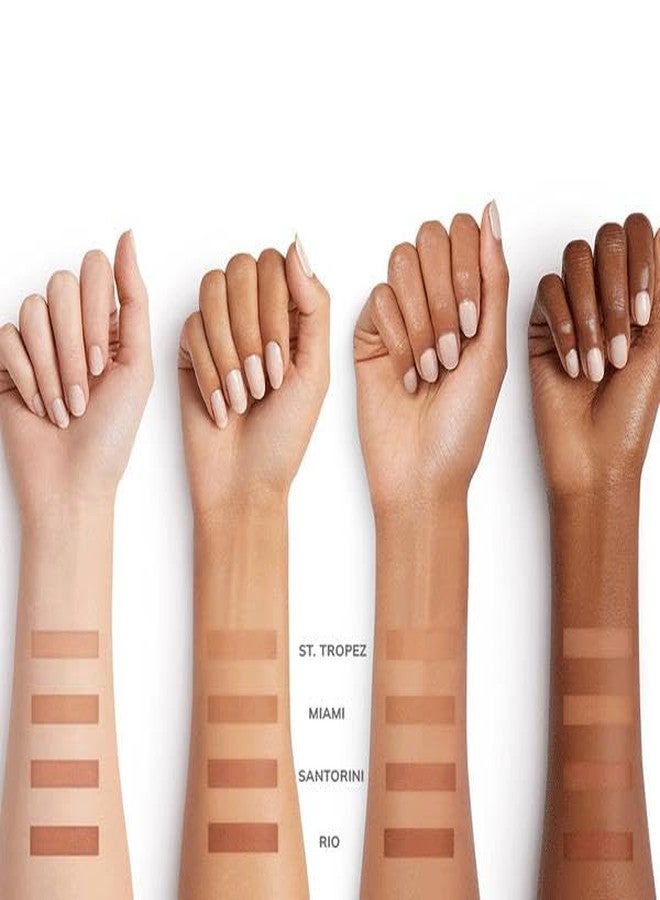 FARMASi Powder Bronzer Blush Skin Makeup, Highly Pigmented, Cushiony Formula with Nourishing Vegetable Squalene and Smooth-Satin Finish, Refreshing Moisture Boost 0.4 Fl Oz /12g -02 Tropez - Image 4