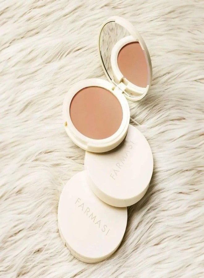 FARMASi Powder Bronzer Blush Skin Makeup, Highly Pigmented, Cushiony Formula with Nourishing Vegetable Squalene and Smooth-Satin Finish, Refreshing Moisture Boost 0.4 Fl Oz /12g -02 Tropez - Image 1