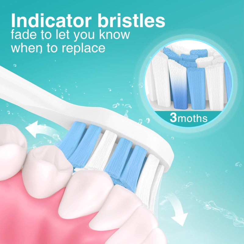 Aoremon Toothbrush Replacement Heads for Philips Sonicare C2 Plaque ProtectiveClean 5300 6100 4100 DiamondClean Smart 9300 9900 ExpertClean 7500 Click-on Handles Electric Toothbrushes, 10 Count - Image 5