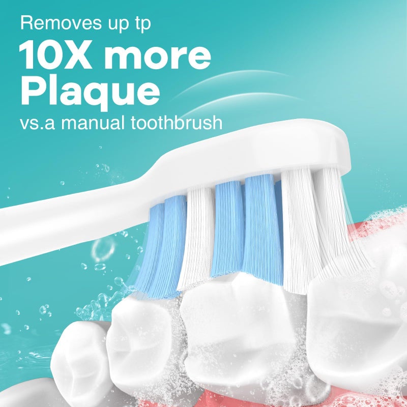 Aoremon Toothbrush Replacement Heads for Philips Sonicare C2 Plaque ProtectiveClean 5300 6100 4100 DiamondClean Smart 9300 9900 ExpertClean 7500 Click-on Handles Electric Toothbrushes, 10 Count - Image 2