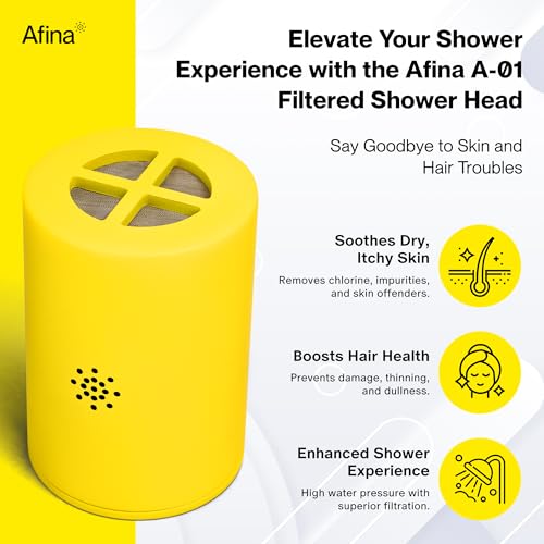 Afina Replacement Filter for Afina Filtered Showerhead & Shower Filter - High Pressure Shower - Reduces Dry Itchy Skin, Dandruff, Eczema, and Dramatically Improves The Condition of Your Skin and Hair - Image 2