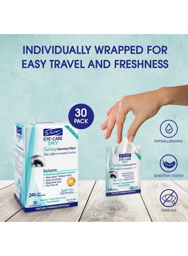 Dr. Fischer Tea Tree Eyelid Wipes - Gentle Eye Wipes for Everyday Eye Cleansing and Hypoallergenic Makeup Remover - Image 4