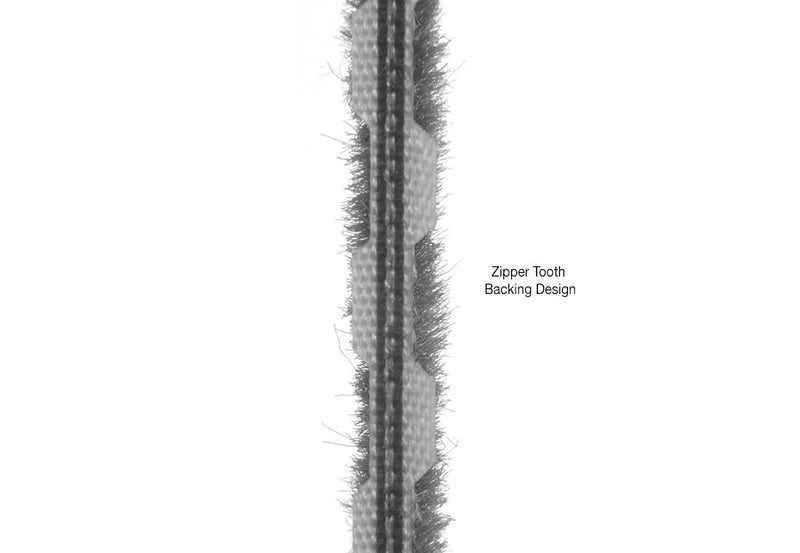 CRL Z78295C Zipper Pile Weatherstrip .270" Backing - .250" Pile Height - 100' Roll - Image 4