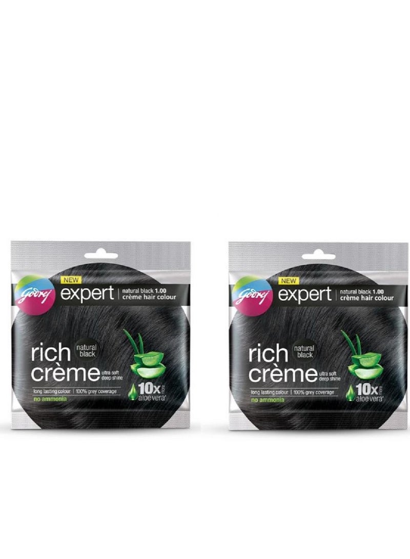 جودريج كريم تلوين الشعر بالصبار اسود - قطعتين - Image 1