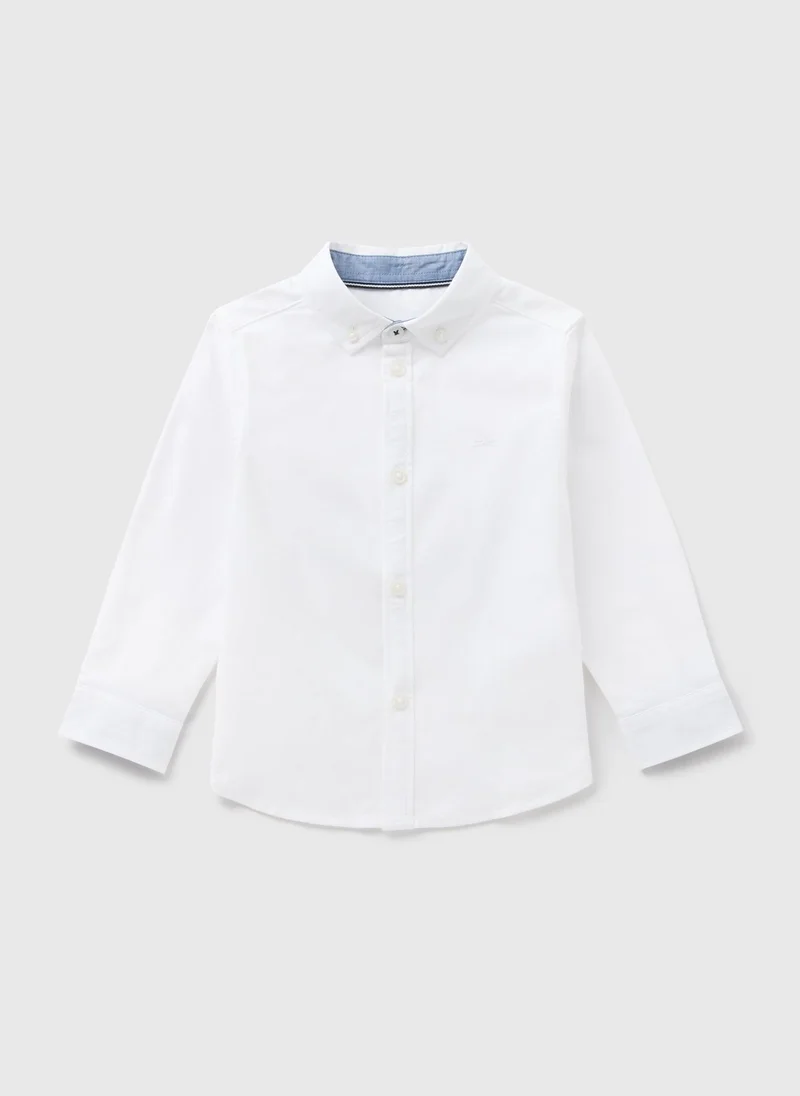 Matalan Boys White Long Sleeve Oxford Shirt