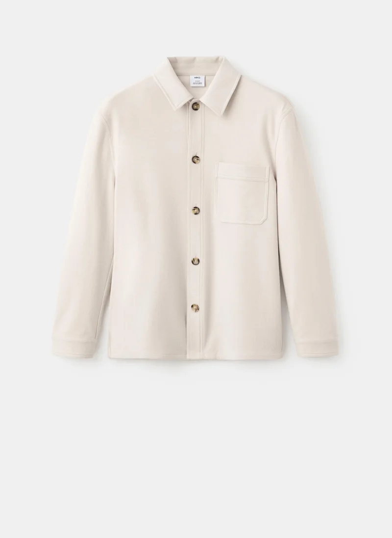 Mango Man Regular fit flannel overshirt