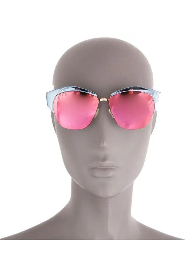 ديور نظارة شمسية بدون إطار للنساء - I23UZ - مقاس العدسة: 55 ملم - أزرق - Image 4