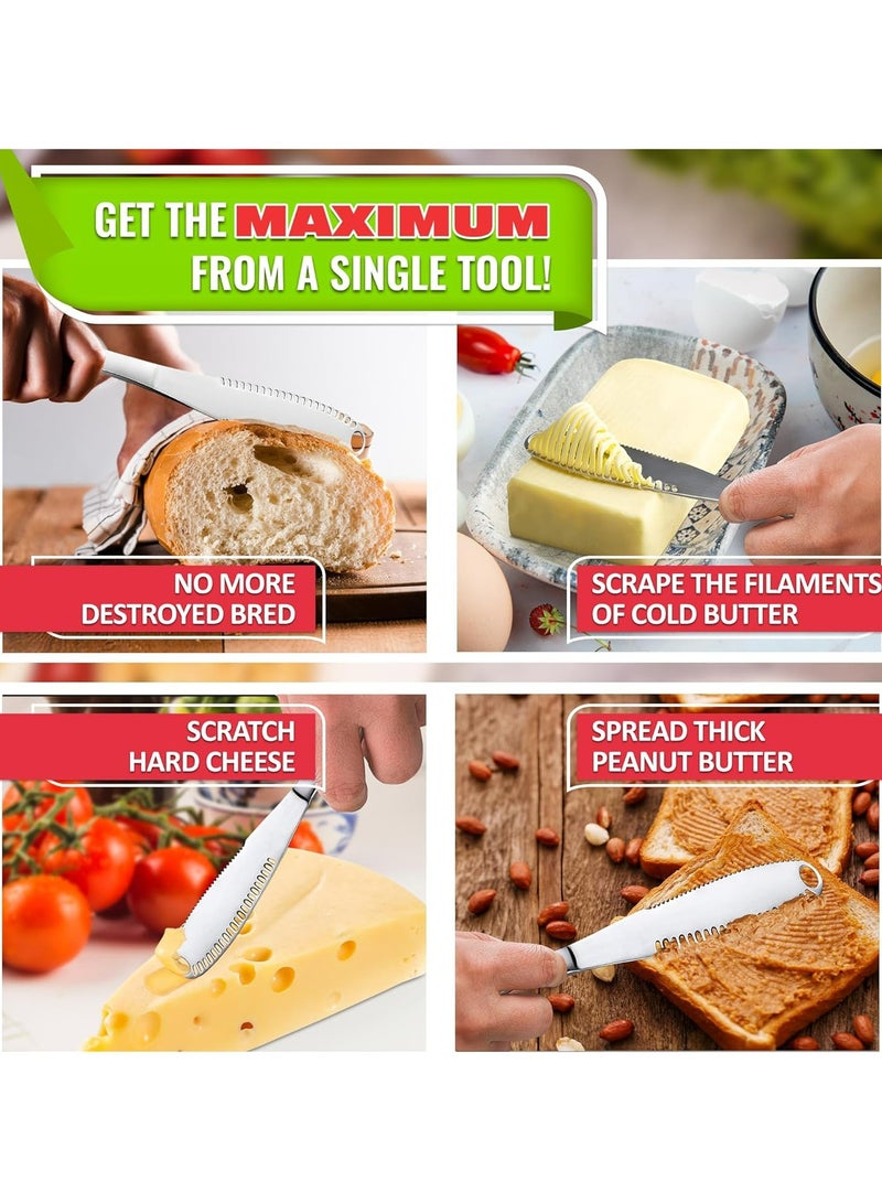 2 PCS Stainless Steel er Spreader Knife - 3 in 1 Multifunctional Utensil  - Image 5