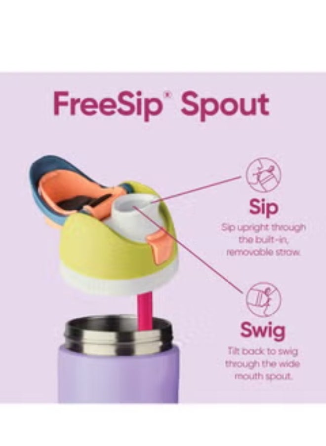 Owala - Owala FreeSip Insulated Stainless Steel Water Bottle with Straw for Sports and Travel, BPA-Free, 24-Ounce, Green - Image 1