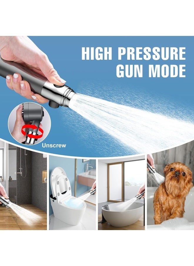 AWALOR - Shower Head, Shower Head Anti-limescale Shower Head with Filter High Pressure Shower Head Shower Head with Stop Button Water Saving Shower Head with 3+1 Modes 5 Filters. - Image 1