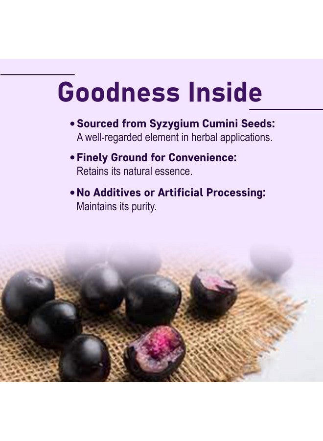 minature mi nature Jamun seed powder(Eugenia Jambolana) |Herbal supplement | Improves Digestion overall wellbeing| Pure & Natural |227 g (8 oz) - Image 2