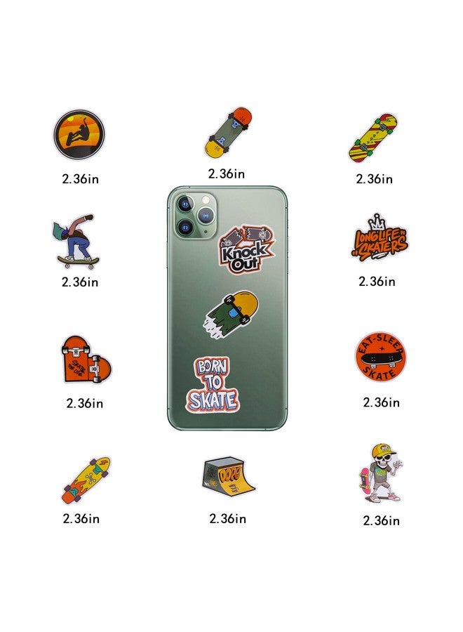 Cleverplay 100 Pack Skateboard Stickers, Skateboard Party Favors, Birthday Decorations - Image 4
