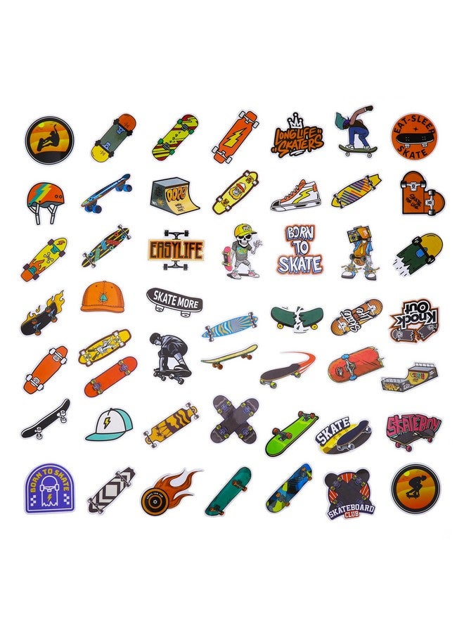 Cleverplay 100 Pack Skateboard Stickers, Skateboard Party Favors, Birthday Decorations - Image 3
