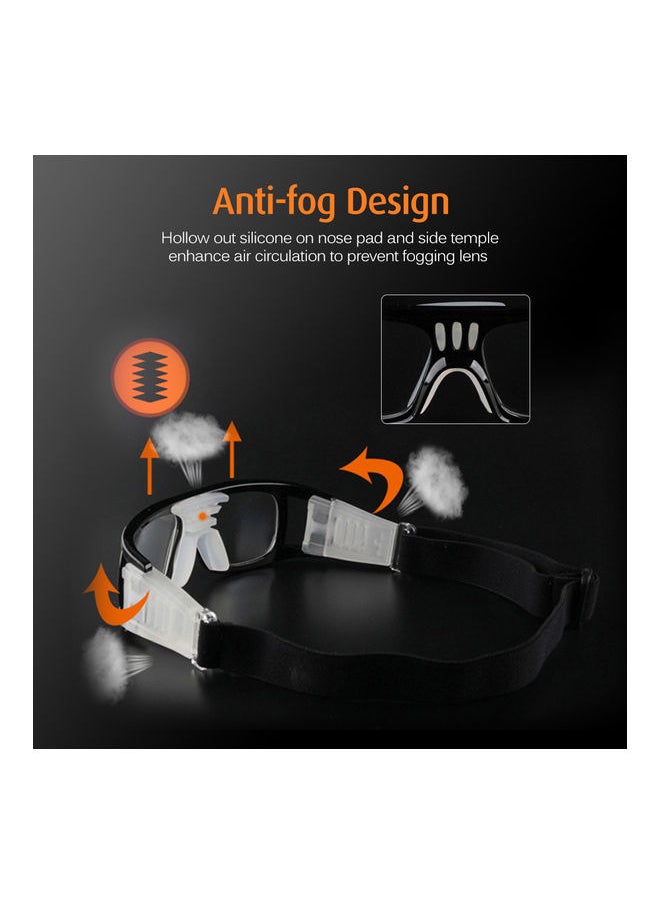 YQbest - Anti-fog Basketball Protective Glasses Sports Safety Goggles Football Soccer Eyewear Plain Eye Protector for Men Women - Image 1