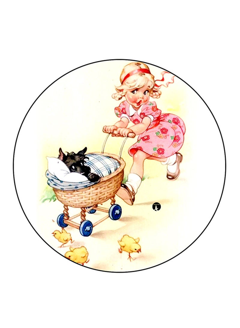 RKN A Girl Printed Mouse Pad Multicolour