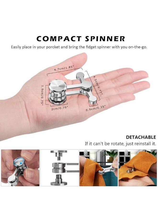 Duomishu Updated Version Fidget Spinner Metal Sensory Fidget Hand Toys Focus Finger Spinning Toys for Kid and Adult Relieving Stress Boredom Party Favors Return Gifts Goodie Bag Stuffers Classroom Prizes - Image 5