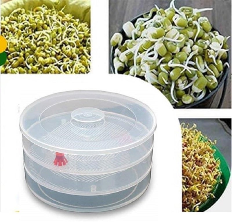 RIOMAX Sprout Maker | Hygienic 3 Bowl Sprout Maker for Home Fresh Sprouts - Image 3