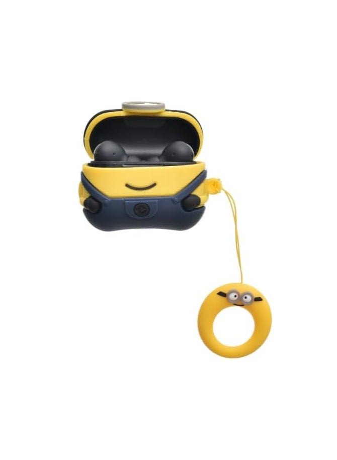 Compatible with AirPods 4 Case Soft Silicone Shockproof Cover for AirPods 4th Generation (2024), New 3D Cute Cartoon Creative Fun Case with Keychain Design  - Image 3