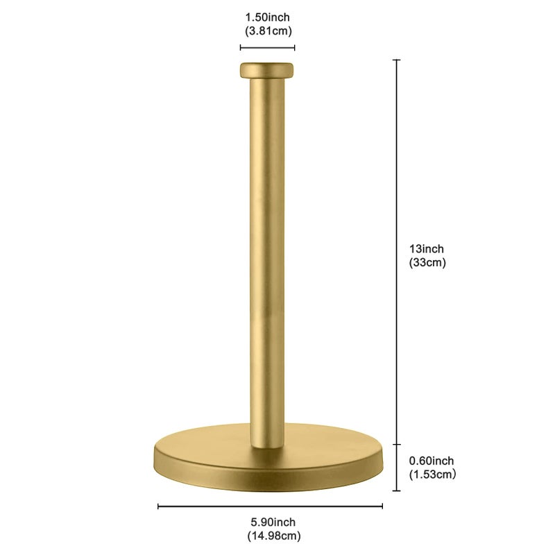 27HZYS Paper Towel Holder  Gold Paper Towel Holder  Paper Towel Holder Countertop  Paper Towel Holder Gold  Paper Towel Holder Countertop Gold  Kitchen Paper Towel Holder. - Image 2