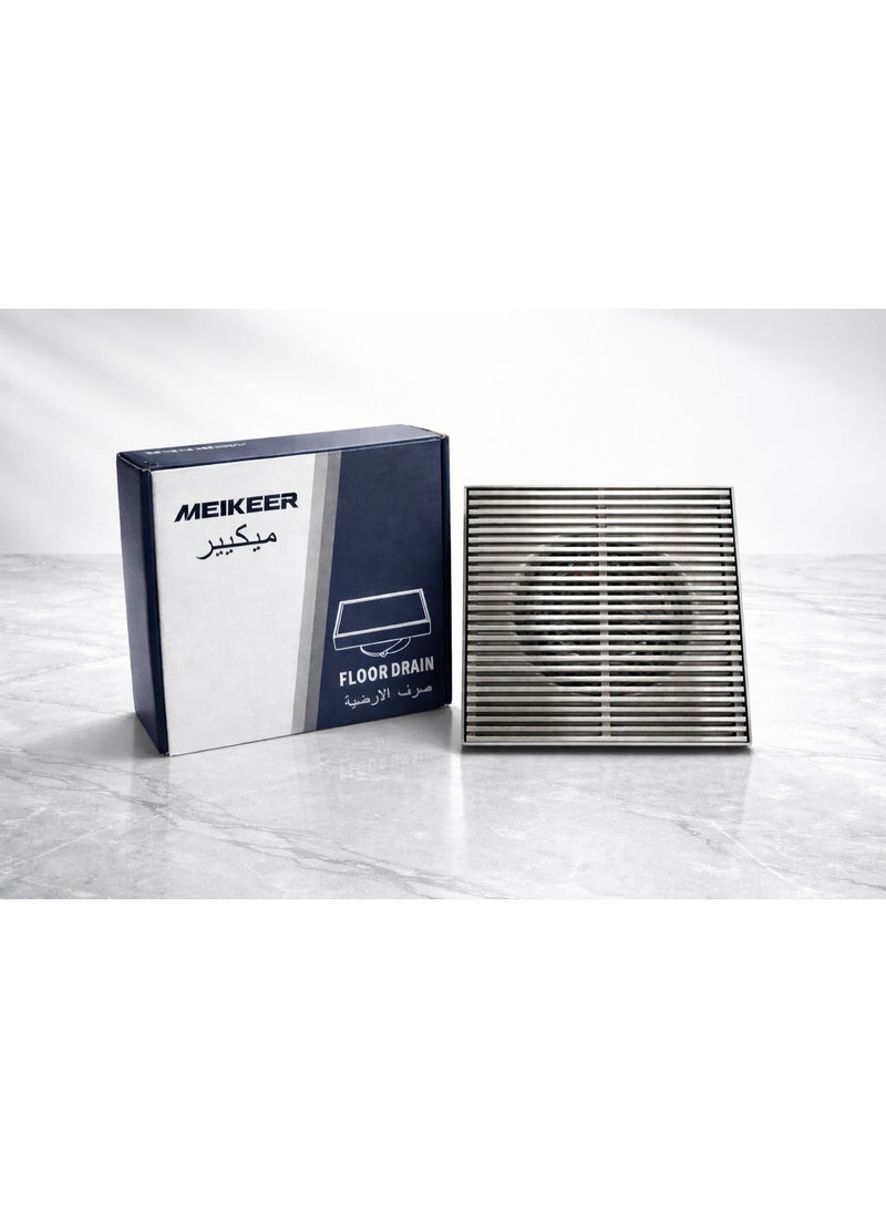 Meikeer Stainless Steel Square Floor Drain - Image 1
