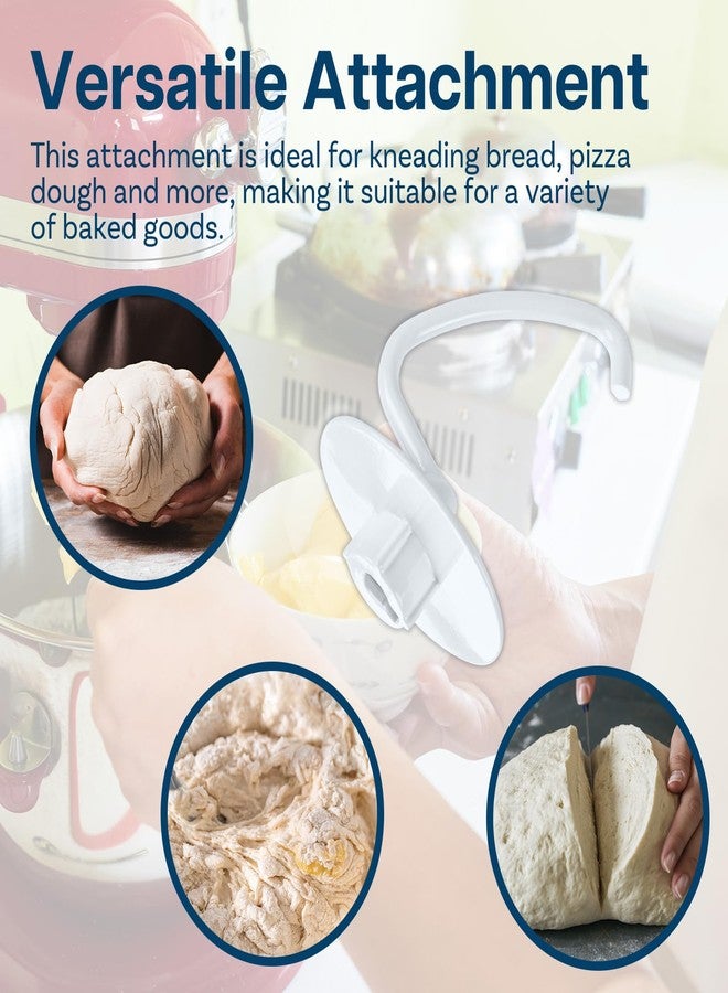 أم موبيل ملحقات الخلاط لخلاطات KitchenAid ذات الرأس المائل سعة 4.5-5 كوارت - متوافقة مع Artisan و Classic - مضارب، خفاقات، خطافات عجين ومجموعات ملحقات من MMOBIEL (خطاف عجين، ألومنيوم) - Image 3