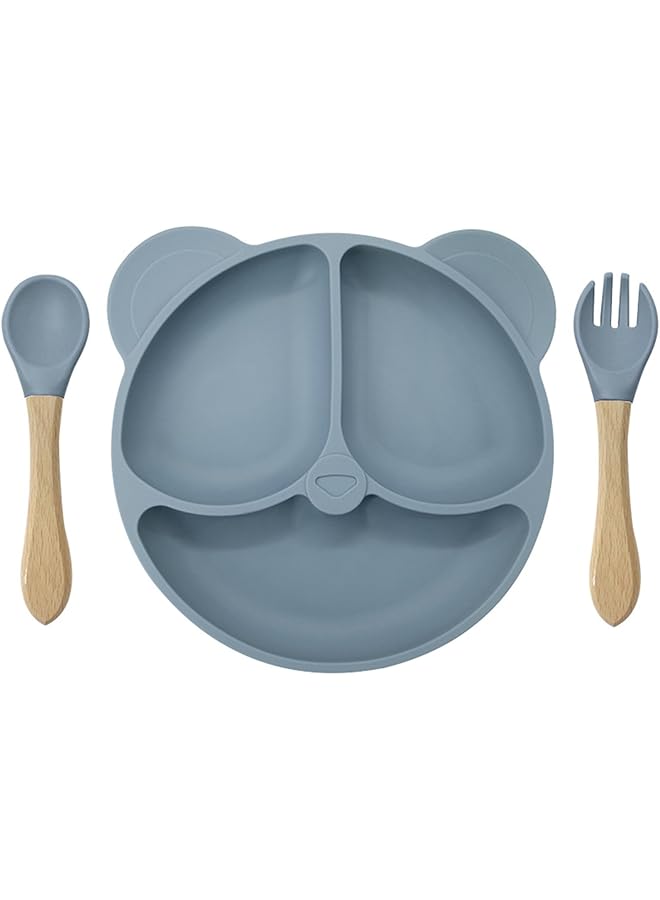 LINJIE Baby Feeding Set Baby Led Weaning Supplies Baby Tableware Set With Spoon And Fork Food Grade Silicone Material Bpa Free. - Image 1