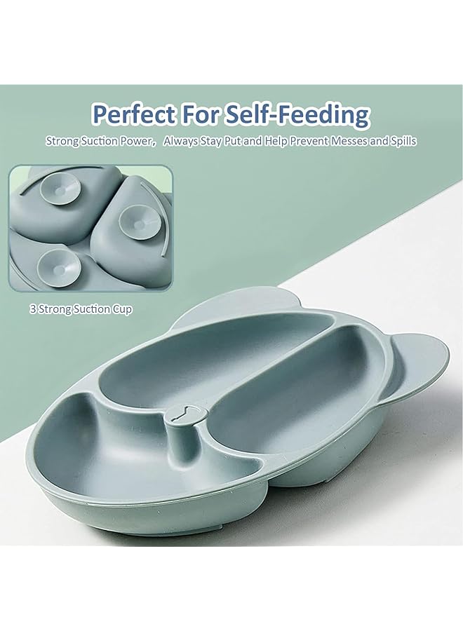 LINJIE Baby Feeding Set Baby Led Weaning Supplies Baby Tableware Set With Spoon And Fork Food Grade Silicone Material Bpa Free. - Image 5