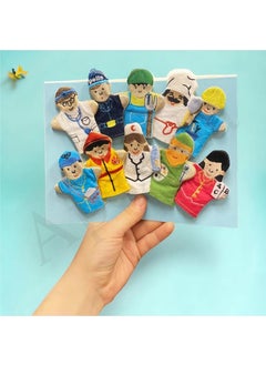 Apexma 10-Piece Professions Finger Puppet Set - Educational 10 Piece Professions Finger Puppet Game Set  - Image 1