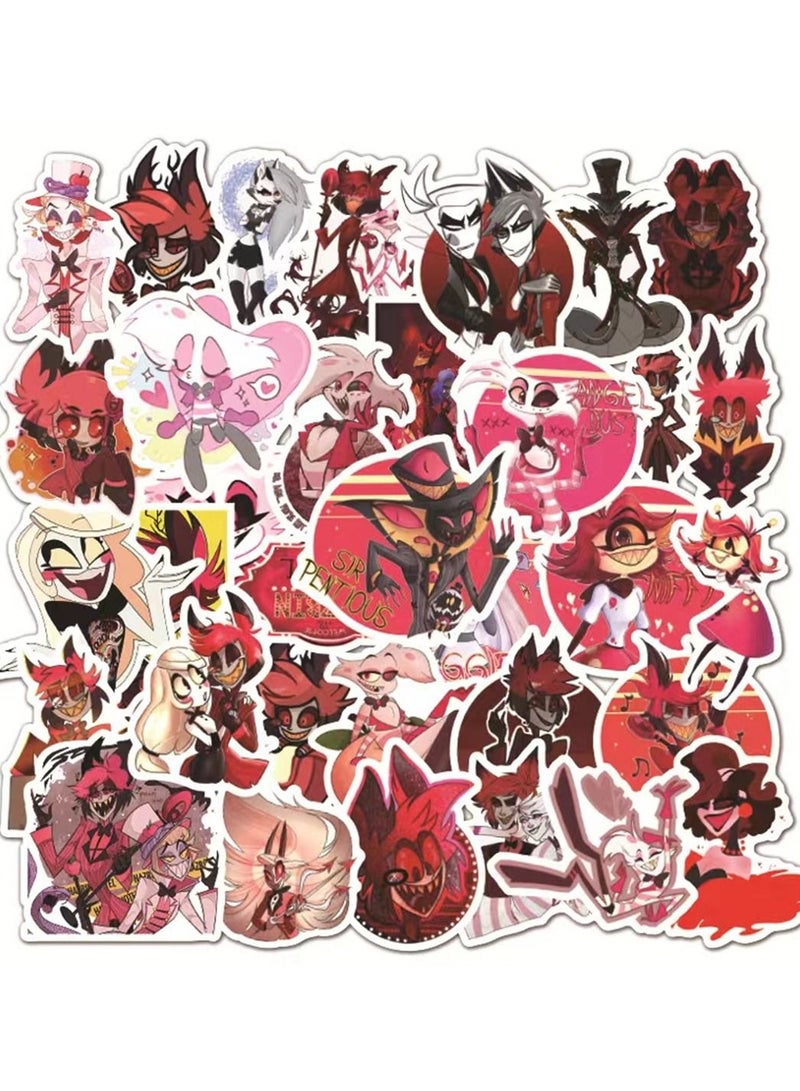 general 50-Piece Hazbin Hotel Cute Vinyl Waterproof Sticker