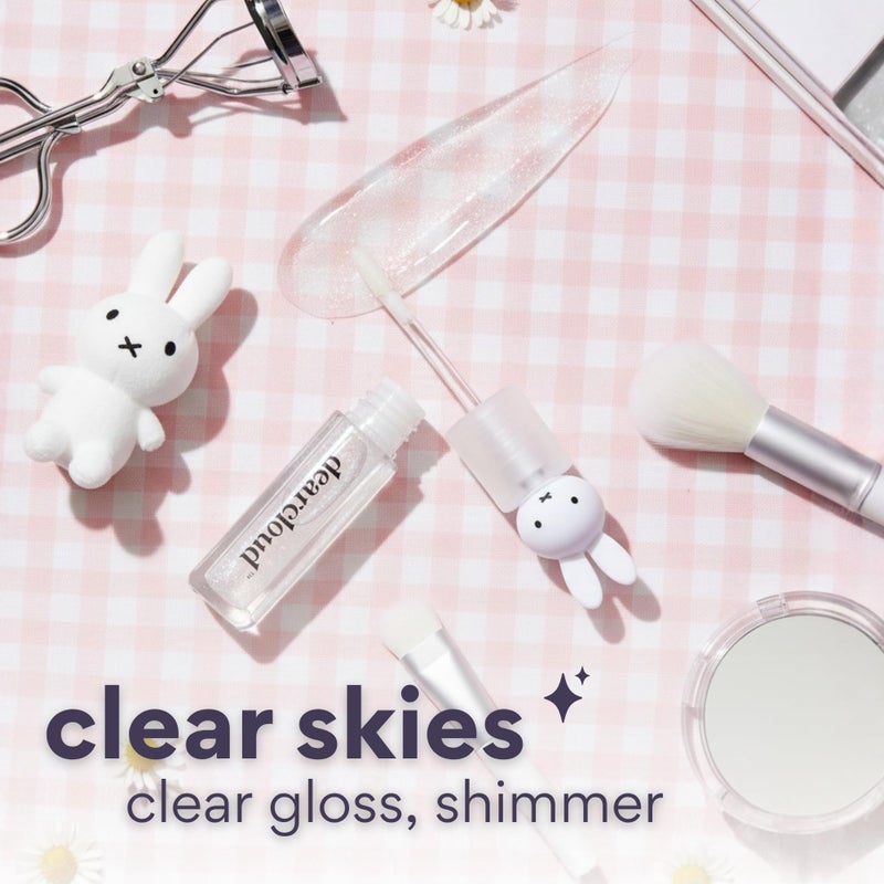 dearcloud Miffy Lip Serum Jelly - Clear Shimmer Lip Gloss for Hydration & Shine (Clear Skies) - Image 4