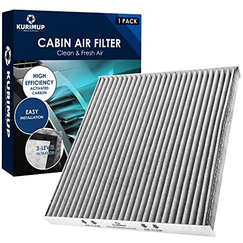 KURIMUP Premium Cabin Air Filter with Activated Carbon,Replacement for CF11819(CP819), Fit for Hyundai Sonata/Azera/Santa Fe, Kia Cadenza/Optima/Sedona, GMC Terrain, Chevrolet Equinox - Image 1