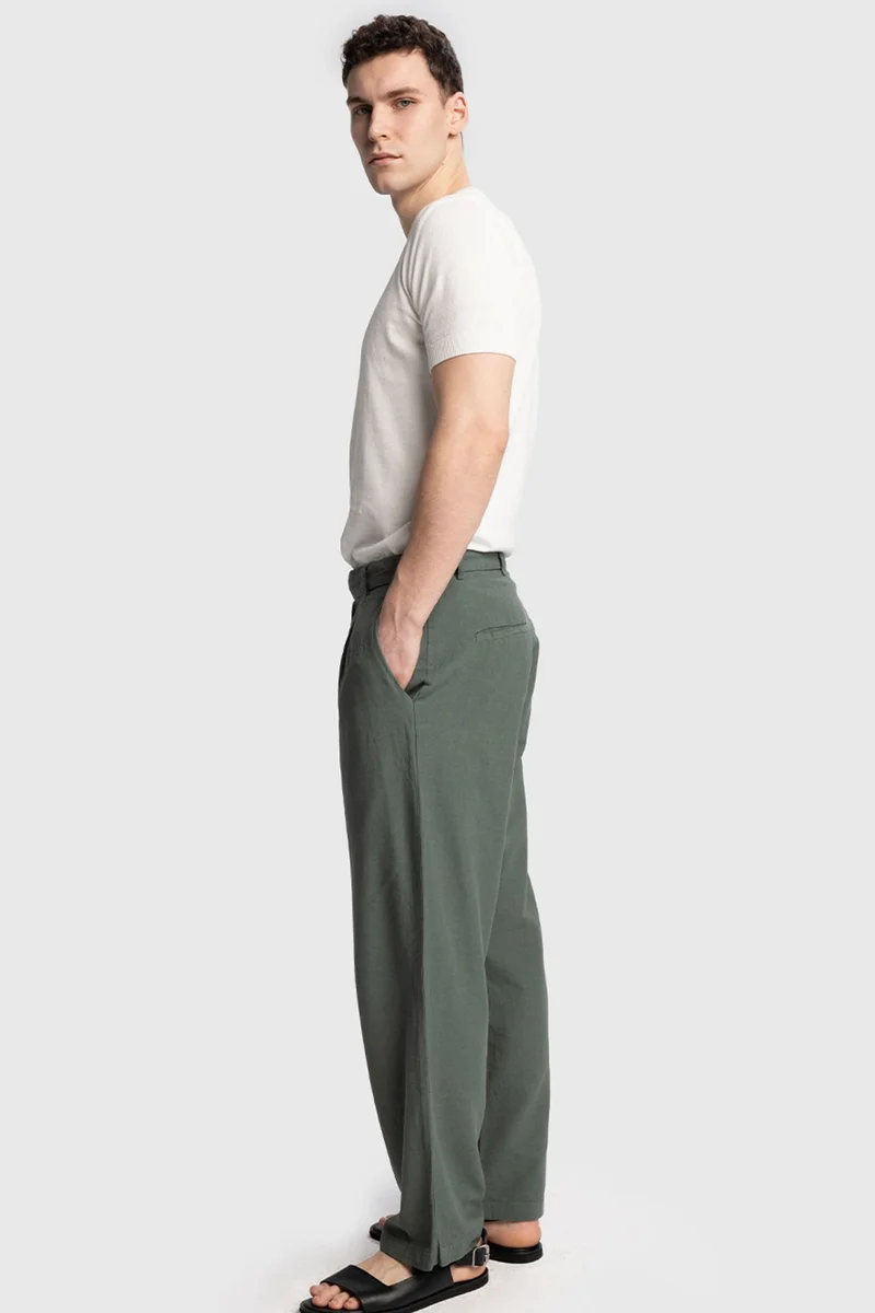 Giesto Forest Green GIESTO Men's Suit Pants for Men | Best Price UAE