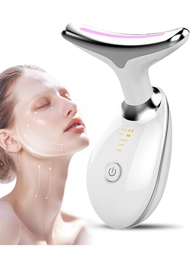 Depend Intense Pulsed Light Wrinkles Reducing Instrument, Face And Neck Massager, Double Chin Reducer Vibration Massager, Skin Rejuvenation Beauty, Lifting And Tightening Sagging Skin Skin, 3 Llight Modes  - Image 1