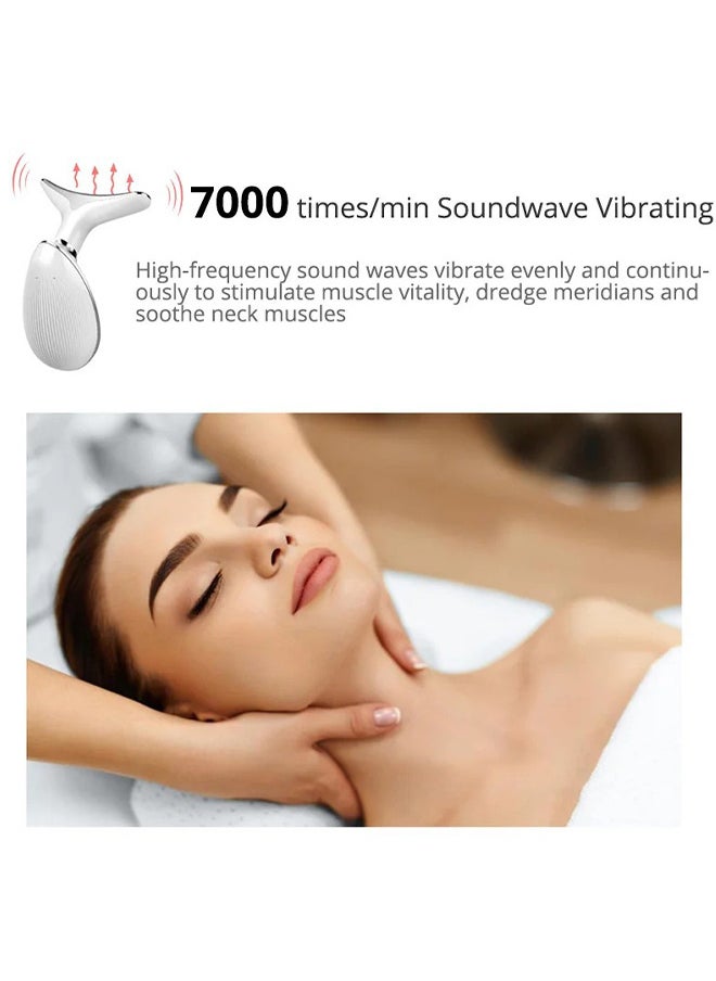 Depend Intense Pulsed Light Wrinkles Reducing Instrument, Face And Neck Massager, Double Chin Reducer Vibration Massager, Skin Rejuvenation Beauty, Lifting And Tightening Sagging Skin Skin, 3 Llight Modes  - Image 4