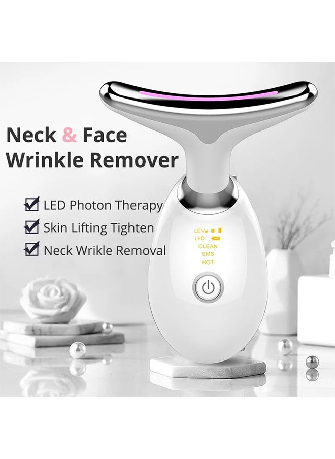 Depend Intense Pulsed Light Wrinkles Reducing Instrument, Face And Neck Massager, Double Chin Reducer Vibration Massager, Skin Rejuvenation Beauty, Lifting And Tightening Sagging Skin Skin, 3 Llight Modes  - Image 2