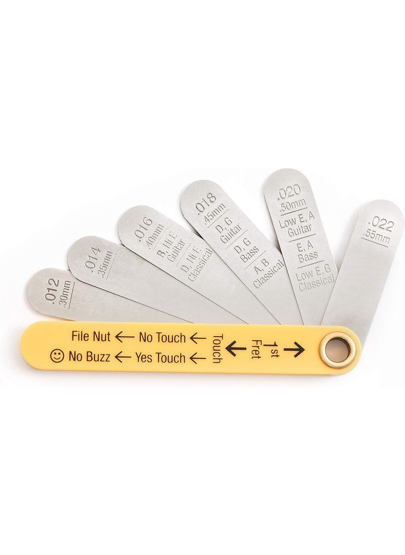 MusicNomad MusicNomad Precision Nut Height Slotting Gauge Tool MN601 Silver  - Image 1