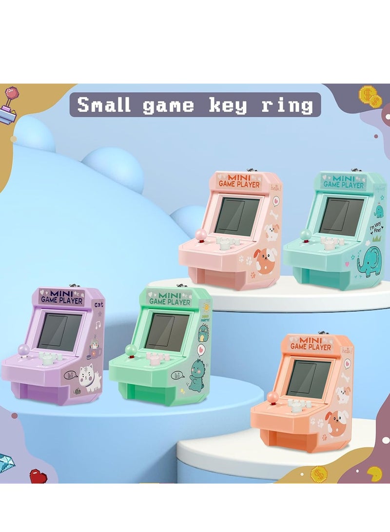 Excefore 5 Pack Mixcolor Mini Game Console Keychains Video Game Party Favors Perfect for Kids Classroom Birthday Parties, Holidays and School Activities  - Image 5
