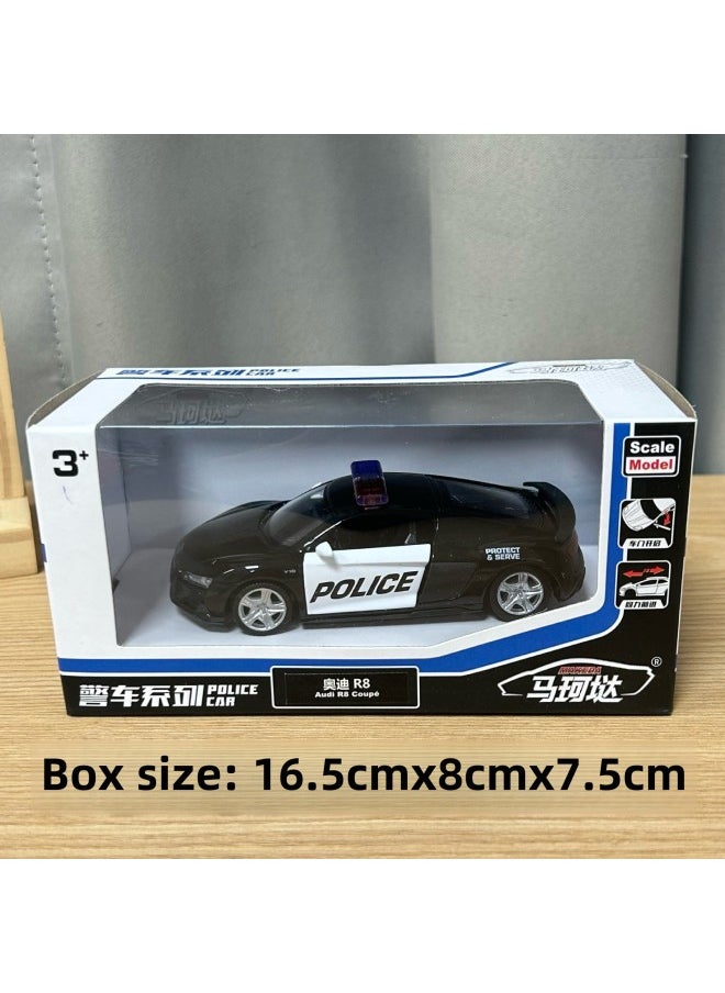 Generic - 1:36 Genuine Mercedes-Benz BMW Simulation Alloy Car Model Can Open The Door Back Force Alloy Sports Car Model Children's Toys-Color:554046P Audi-r8 - Image 1