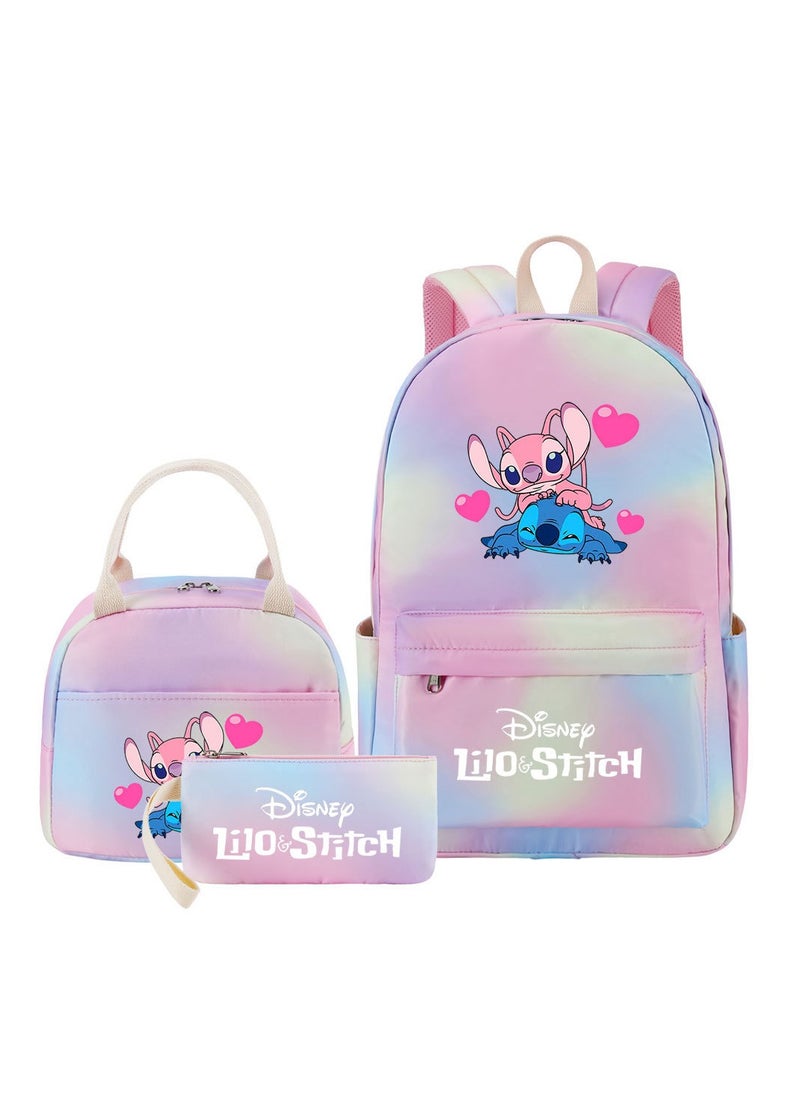 STITCH Stitch Printed Three Piece Set Backpack 