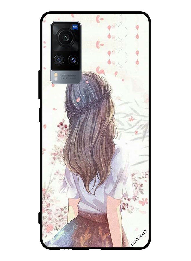 Covernex Protective Case Cover For Vivo X60 Cute Girl In Deep Thinking - Image 1