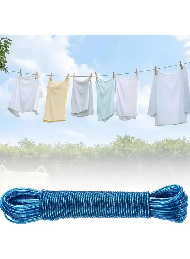 Heavy Duty Steel Core Clothesline Anti Tangle Spiral PVC Coating Natural Color 1968 5inch - Image 5