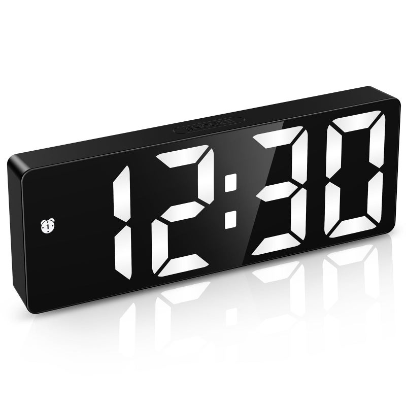 AMIR Digital Alarm Clock Large Display, Upgraded LED Alarm for Bedroom, Type-C/Battery Powered Bedside Alarm Clock with Snooze, 12/24H, 5 Levels Adjustable Brightness, DST, Desk Clock for Home, Office - Image 1