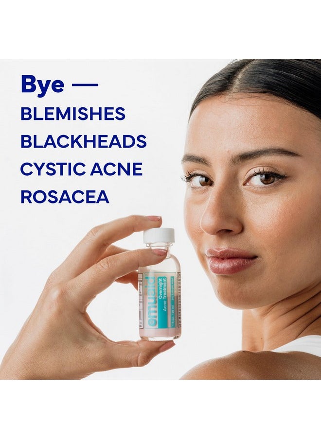 Emuaid EMUAID Overnight Acne Treatment | Gentle, Fast-Acting Solution for Adults & Teens with Salicylic Acid | Clears Stubborn Pimples, Cystic Acne, Blackheads, Rosacea & Hormonal Breakouts | 1oz  - Image 4