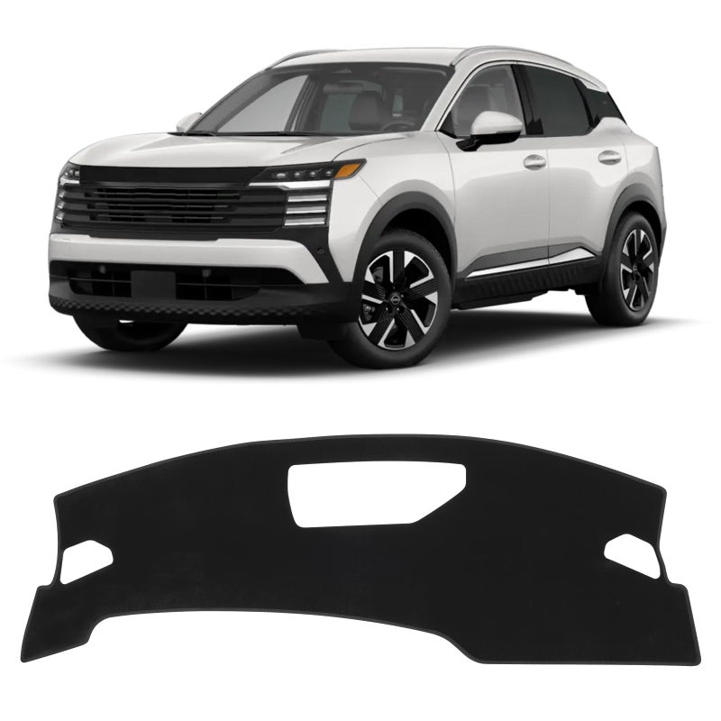 Autorder Dashboard Cover Mat for Nissan Kicks 2025 2026 Accessories Dash Cover Upgrade Velvet Dash Mat Sunshade Glare UV Rays Protector