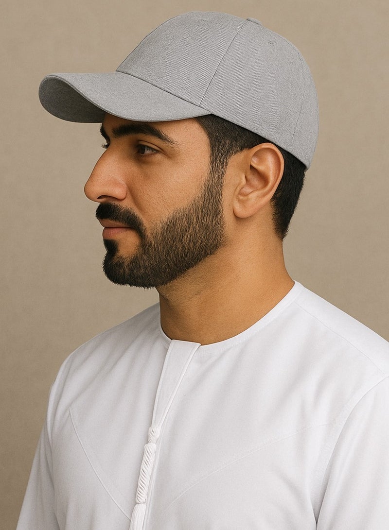 Shuyukh Baseball Ottoman Cap – Lightweight Ottoman Polyester, 6 Panel, Mid Profile, Adjustable Velcro Strap – Fashion & Outdoor Cap for Men & Women - Image 3