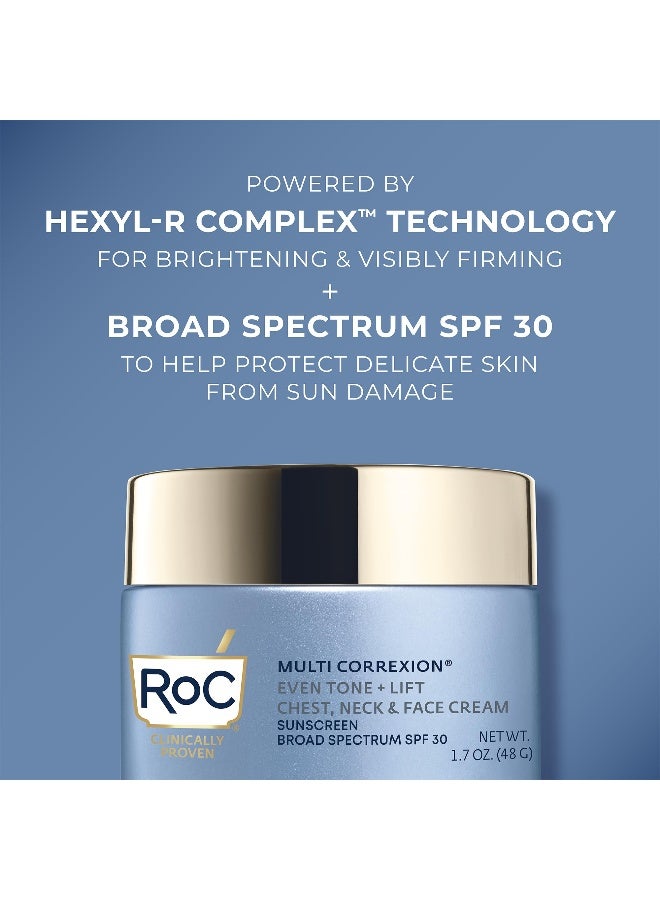 RoC Multi Correxion 5 in 1 Chest Neck and Face Moisturizer Cream with SPF 30 for Neck Firming and Wrinkles Vitamin E  Shea Butter Oil Free Skin Care 17 Ounces Packaging May Vary - Image 2