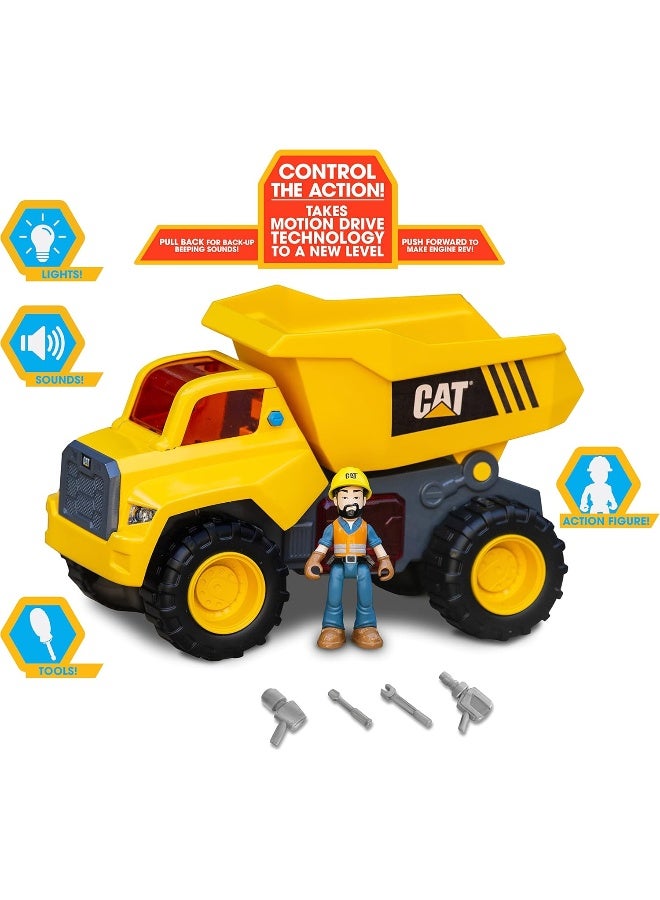 CATERPILLAR Funrise Cat Light & Soundpower Action Crew Battery Operated - Dumptruck - Image 5