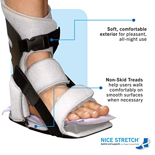 Brownmed - Nice Stretch Original with Polar Ice - Foot Brace for Plantar Fasciitis, Achilles Tendonitis & Plantar Flexion Contractures - Night Splint Boot - Large - Image 5