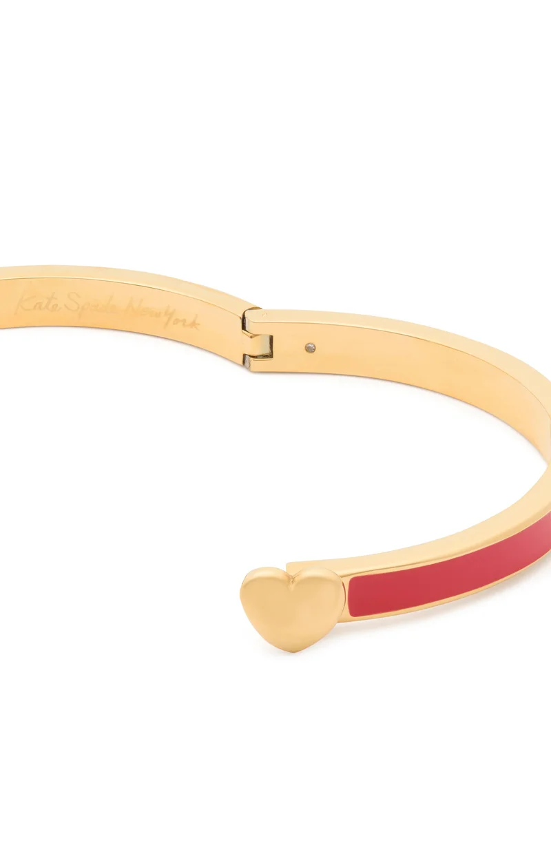 Kate Spade Heart You Enamel Hinged Bangle
