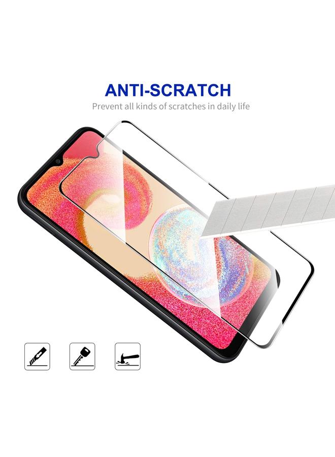 erorex For Samsung Galaxy M04 2Pcs Full Glue High Aluminum-Silicon Tempered Glass Film - Image 4